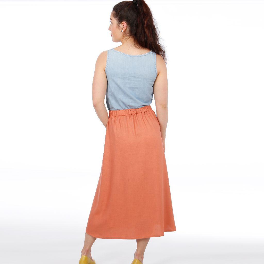 Preview: Papierschnittmuster weiter Rock Frau Carry XS-XXL